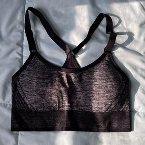 Target All In Motion Heathered Black Sports Bra